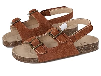 Janie and Jack Buckle Sandal (toddler/Little Kid/Big Kid) Boys Shoes Brown : 2 Little Kid M, Synthetic