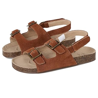 Janie and Jack Buckle Sandal (toddler/Little Kid/Big Kid) Boys Shoes Brown