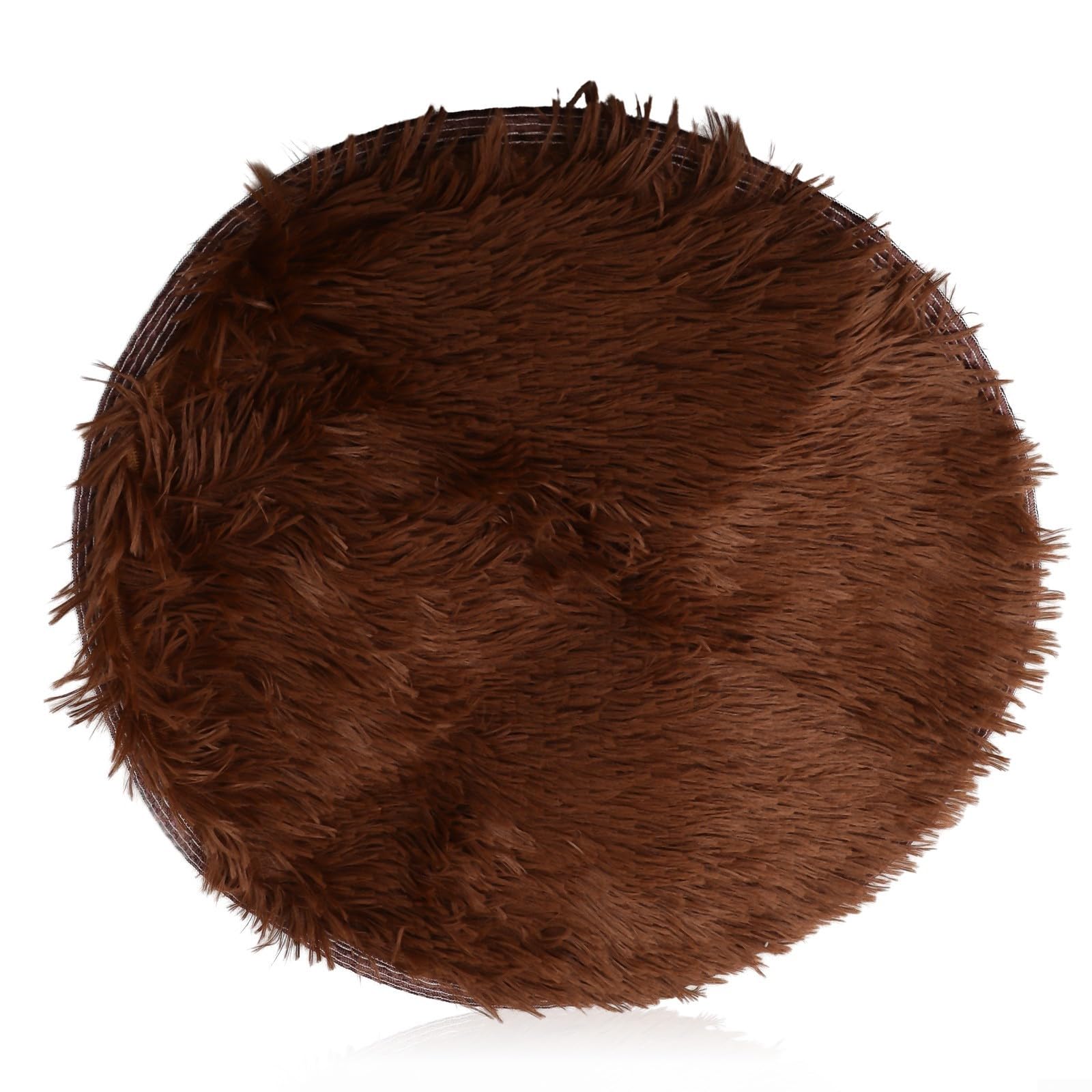 Modern Plush Area Rug Round Shaggy Carpet Anti Slip Floor Mat For Living Room Bedroom Kids Room Nursery