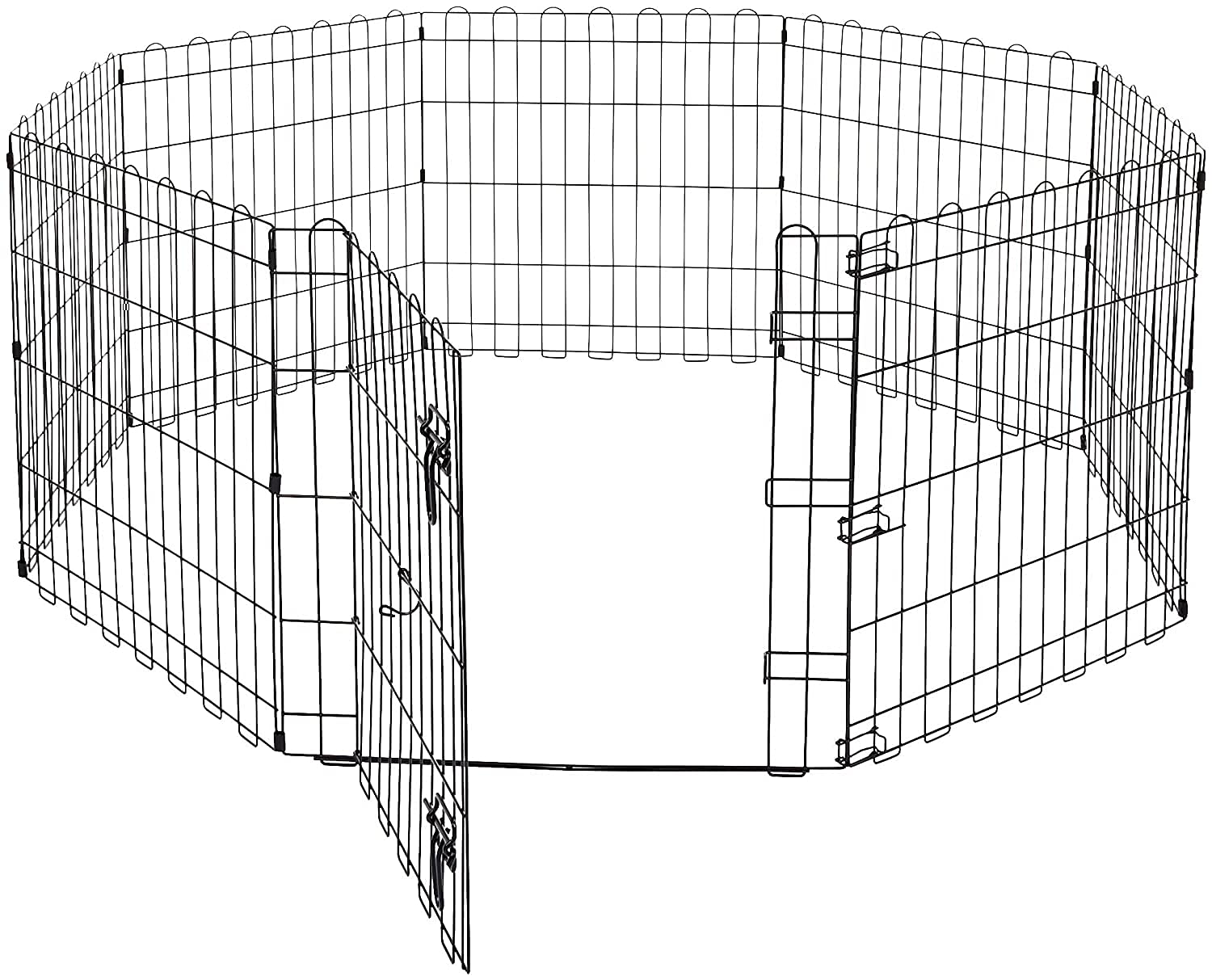KittuPet Foldable Metal Pet Dog Exercise Fence Pen with Gate - 24 Inches, Extra Small (B0BLZ346W3) Amazon Price History, Amazon Price Tracker