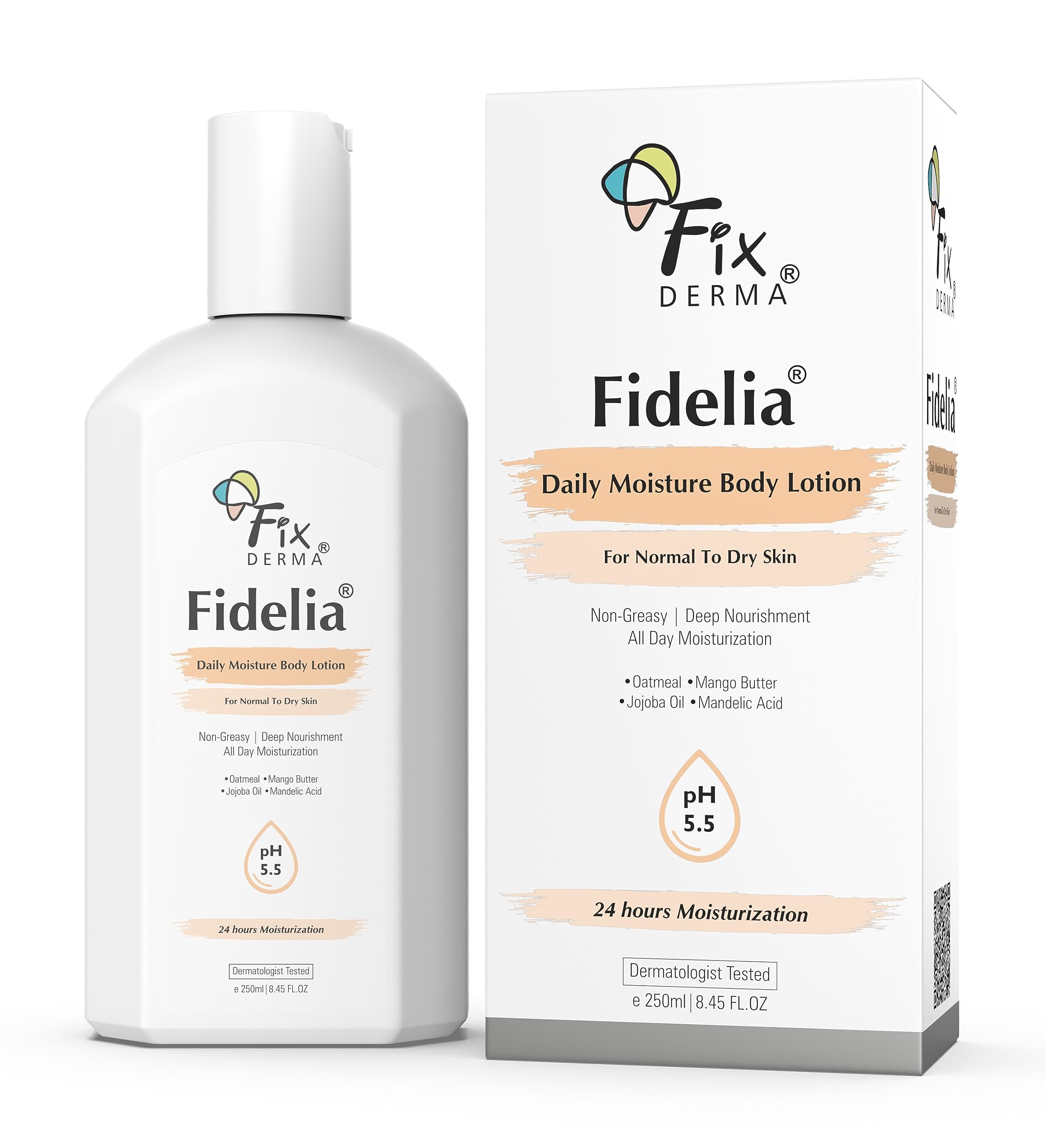 Fixderma Fidelia Daily Moisture Body Lotion | Moisturizer for Face & Body | Body Lotion for Winter | Body Lotion for Women & Men | Body Lotion for Dry Skin with Jojoba Oil & Oatmeal - 250Ml-picture-34