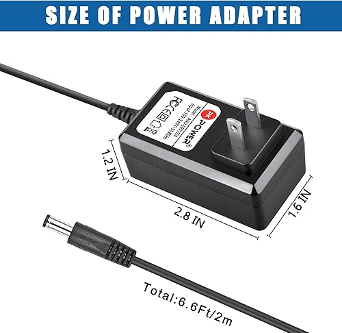 Miniatura 3 de PKPOWER Adaptador de CA compatible con Dymo LabelManager 260P 360D 280 1815990, fuente de alimentación para Label Manager LM-280 1754490 420P