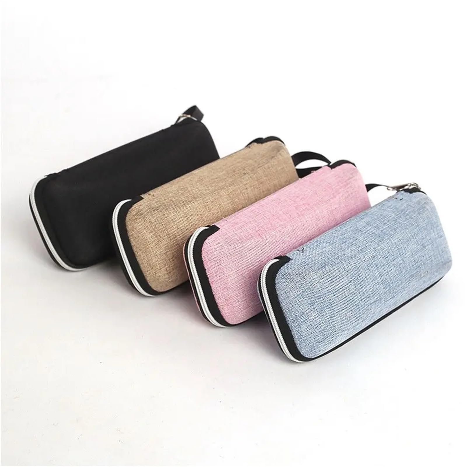 Boîte à lunettes 2 pièces, boîte avec fermeture glissière, Style Simple, de protection Portable for Pour Femmes Et Hommes