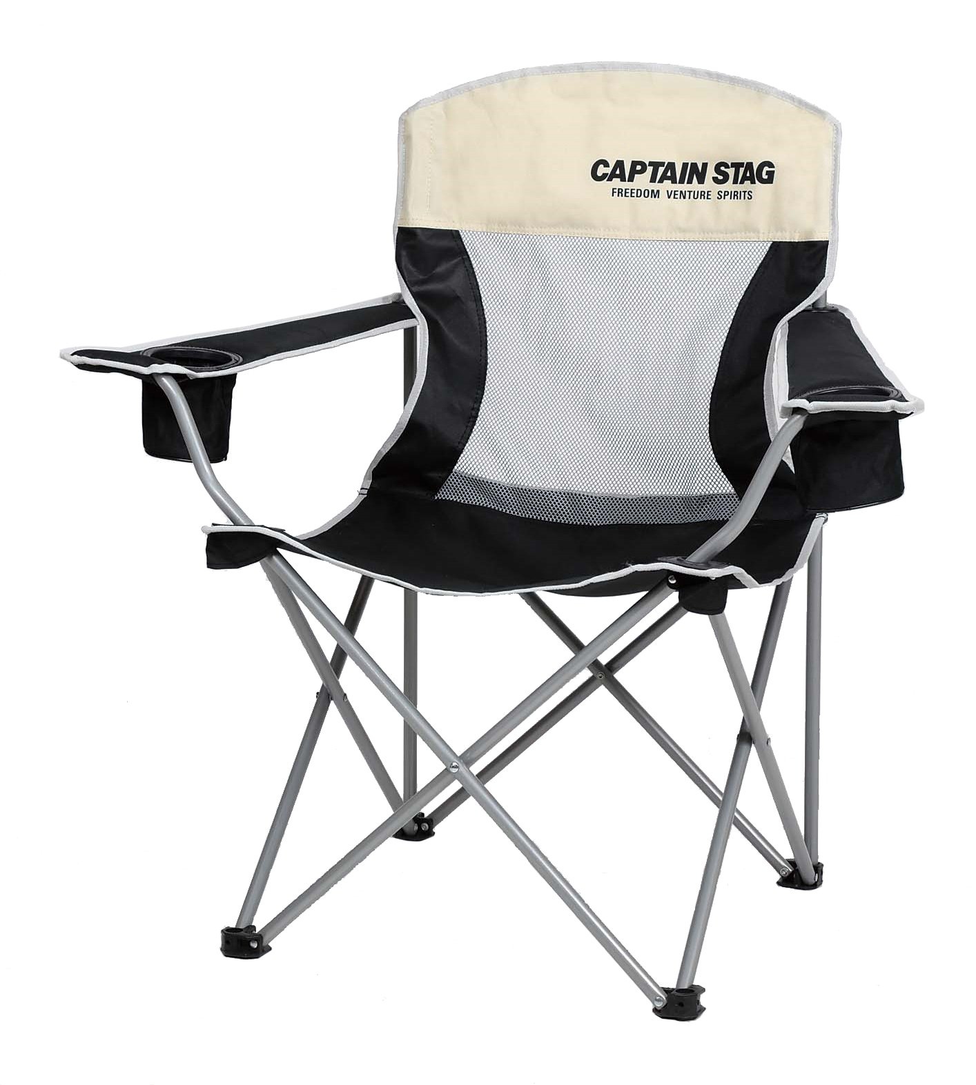 Captain Stag Camping Equipment Chair La Conte Mesh Lounge Chair