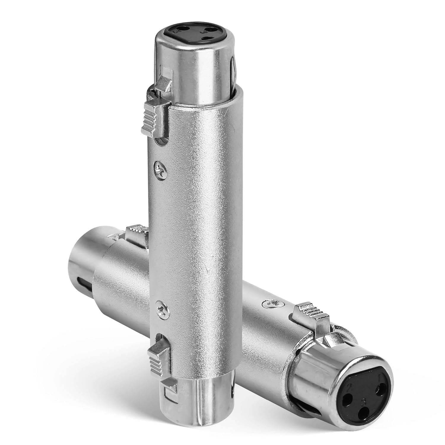 Togconn XLR Female to XLR Female Adapter 2 Pack，3Pin XLR Female to 3Pin XLR Female Gender