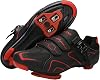 Unisex Cycling Shoes Compatible with Peloton Indoor Road Bike Shoes Riding Shoes for Men and Women Look Delta Cleats Clip Outdoor Pedal, Black-red, 8