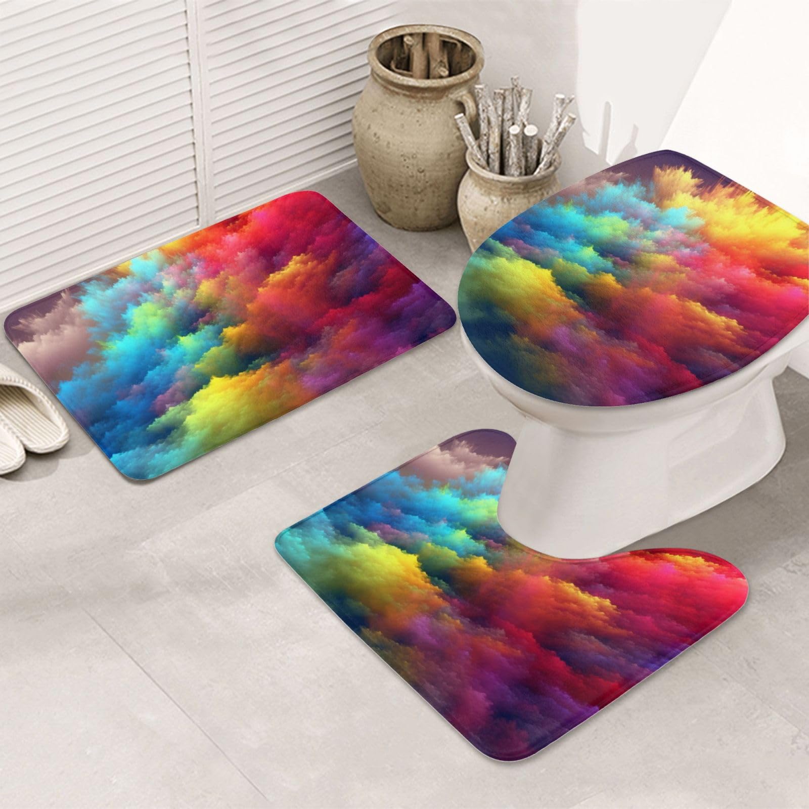 Tapis de bain en flanelle pour une salle de bain chaleureuse et sécurisée