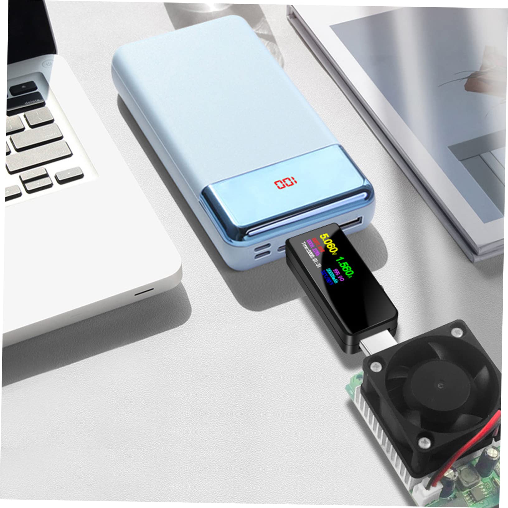 WOONEKY Probador Usb Medidor Usb Para Verificar Voltaje y Corriente El Hogar Trabajo