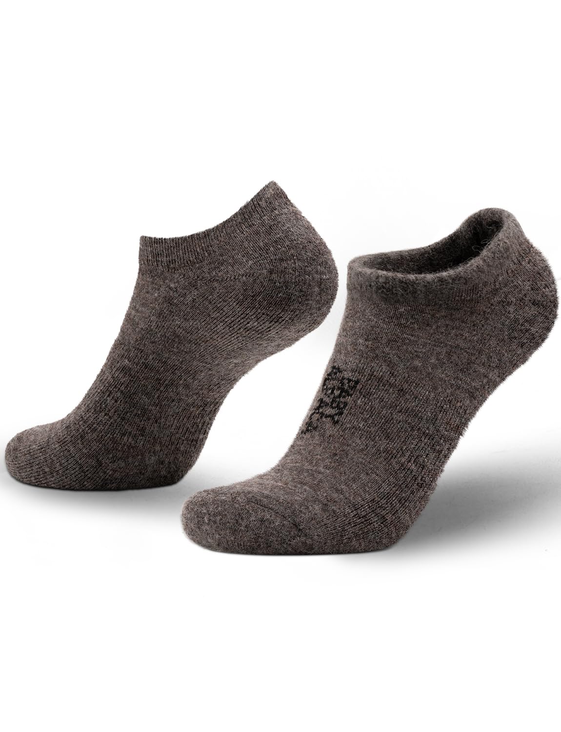 Juclise Calcetines de lana de alpaca para cualquier temporada, de peso medio, merino, para exteriores, para hombres y mujeres, absorben la humedad, para senderismo, acolchados, transpirables, Gris