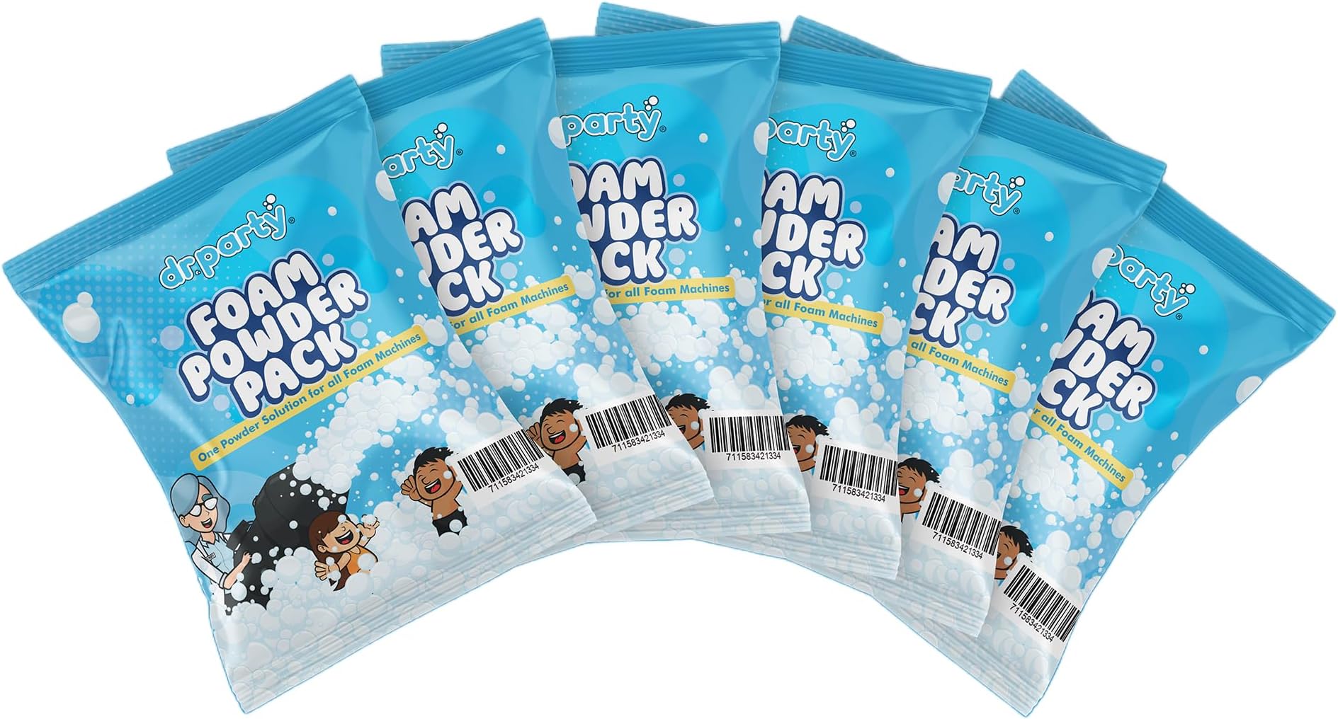 The Most Reliable and robust foam party solution - Up to 700 Gallons or 12 Rounds of bubble party fun - Compatible with ALL Foam Machines & Generators