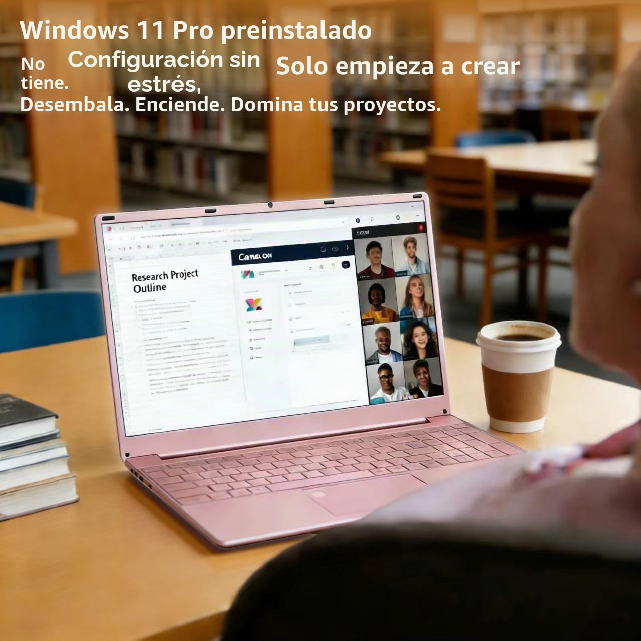 AKEDA Portátil 15,6" con N95, 16GB RAM 1TB SSD, Pantalla FHD IPS, Teclado Retroiluminado, Inicio Rápido, PC Portátil Ligero para Estudiantes, Oficina en Casa y Tareas Diarias,Teclado US+Pellicola ES