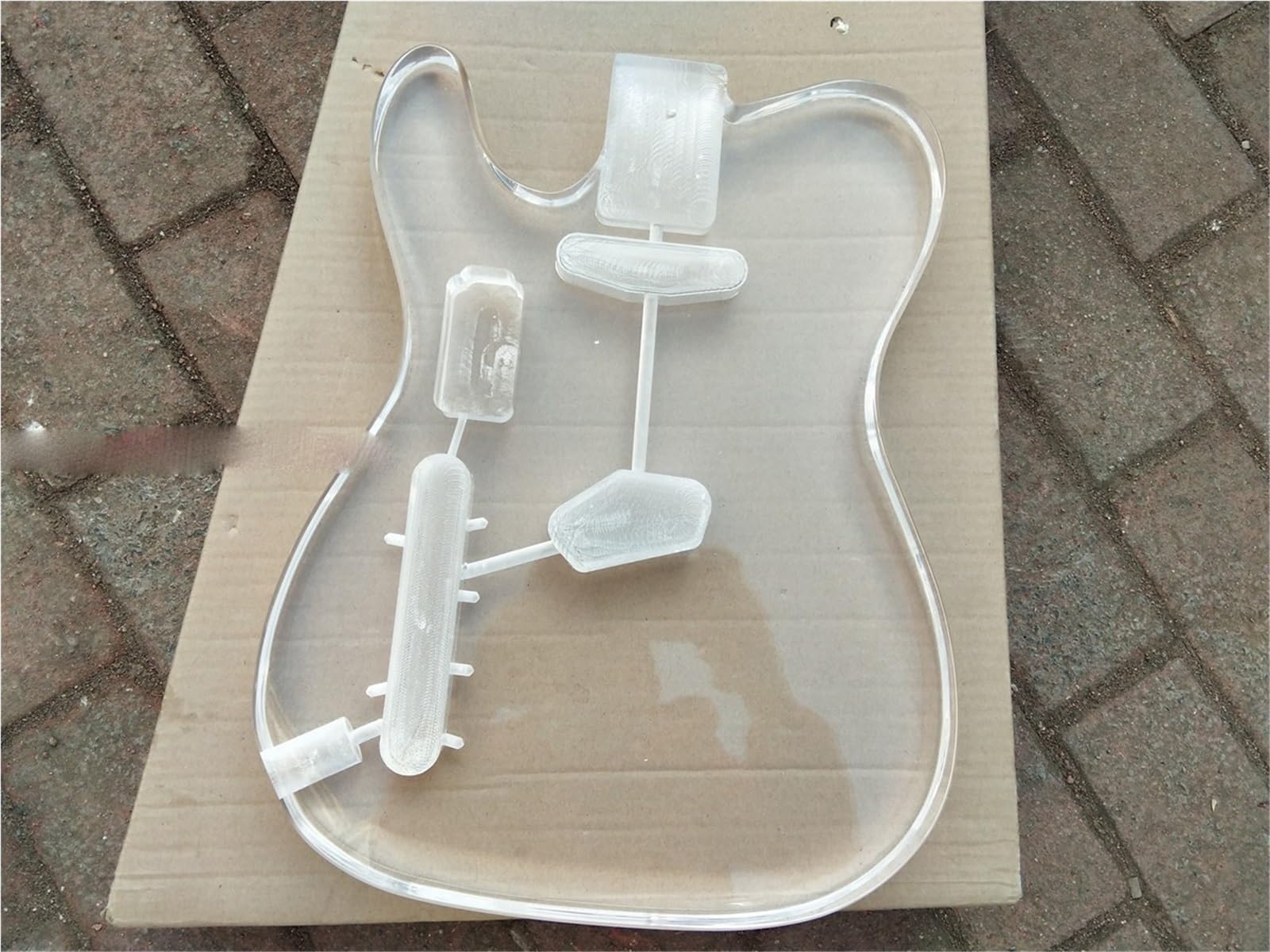 Corpo Per Chitarra Elettrica A 22 Tasti (acrilico) Kit Di Assemblaggio Chitarra(3/4)