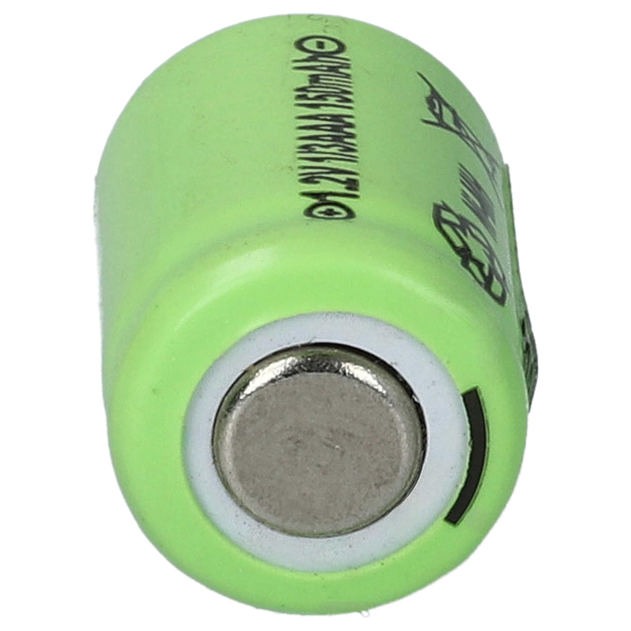 vhbw 20 x wymienne baterie do 1/3AAA dla modelu RC (150mAh, 1,2V, NiMH)