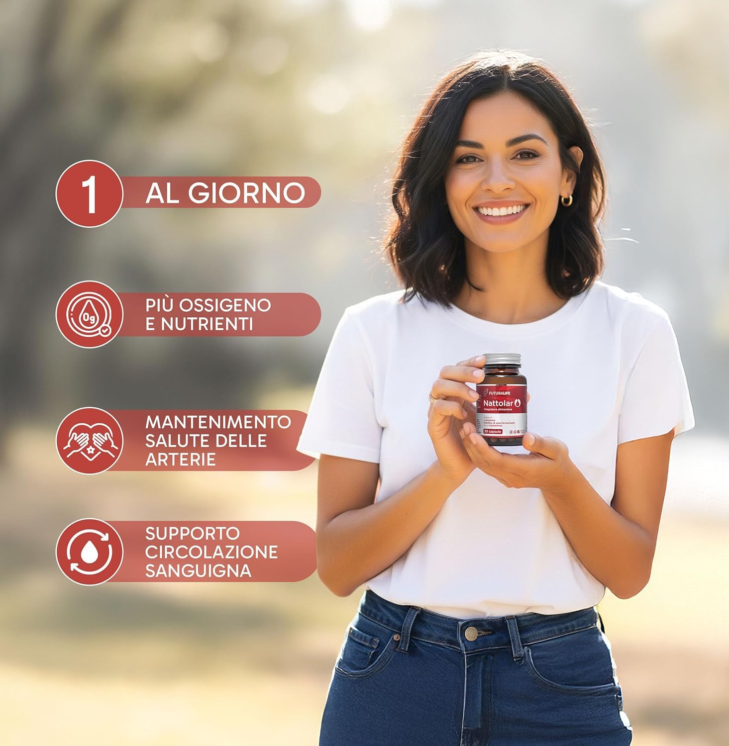 NATTOLAR Arginina e L-Citrullina = Recupero Muscolare + Vitalità di Coppia | Post Allenamento, Resistenza - Nattokinase | Supporto Circolazione, Arterie Sane e Pulite | Integratore per Sportivi. 30cps