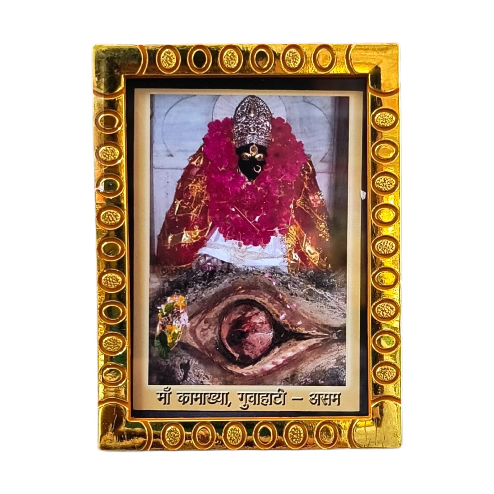 Small Maa Kamakhya Table Top Photo Frame | Puja & Home Decor | 9 x 6.5 cm-image-11