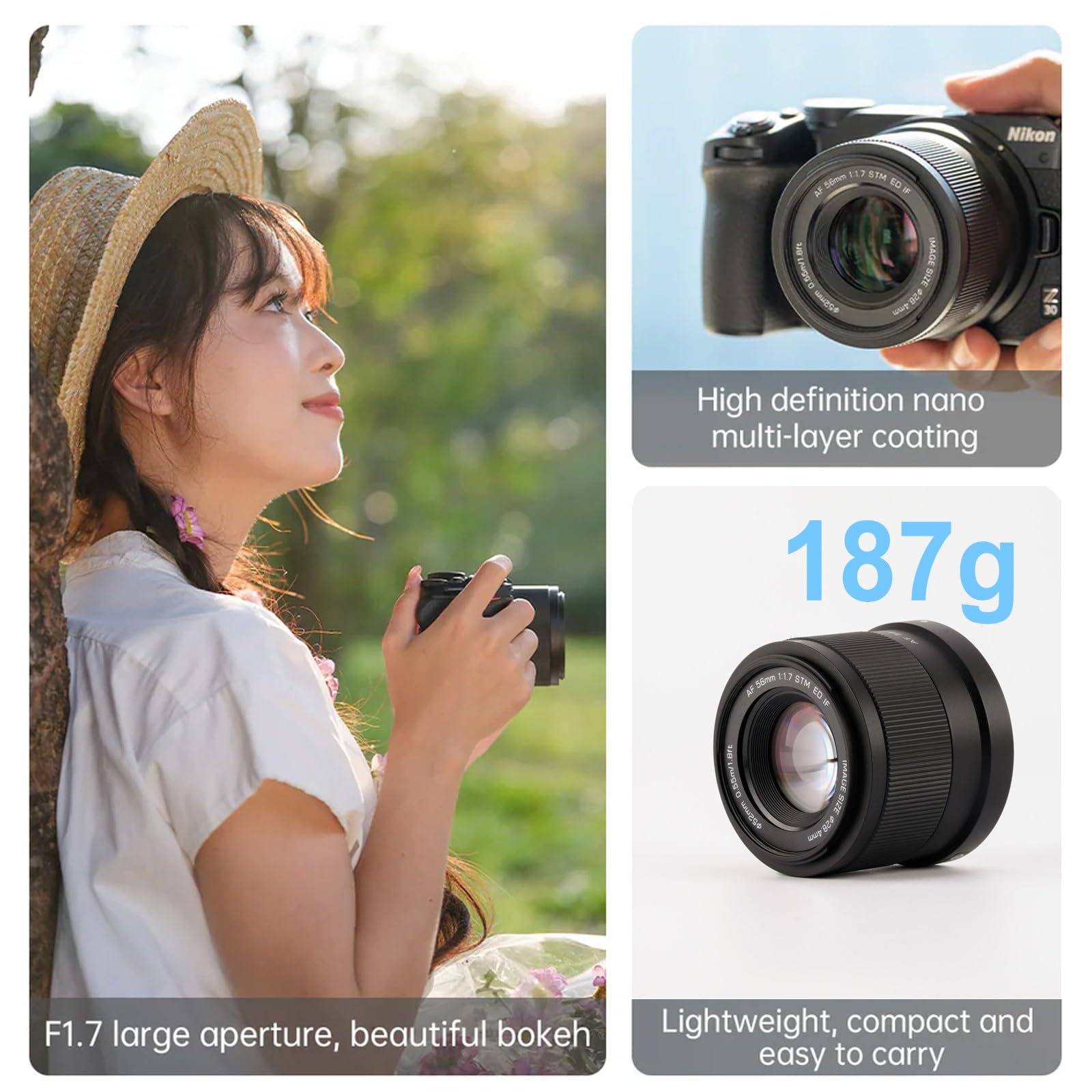 Nikon Z VILTROX 56mm For Mount Lens ZFC Z30 Z50 Z5 Nikon Z50