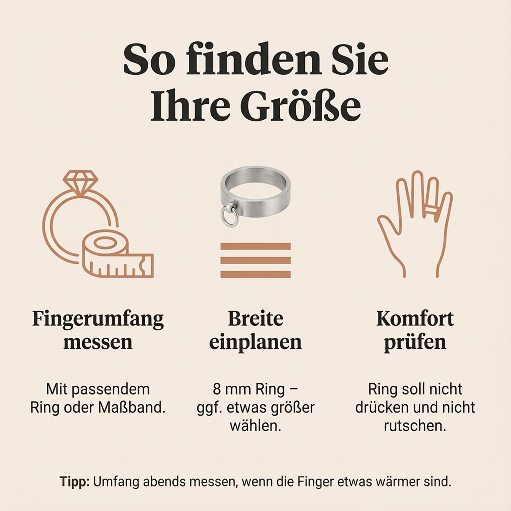 meditoys - 'Ring der O' in Edelstahl (matt), Finger-Ring Damen Herren