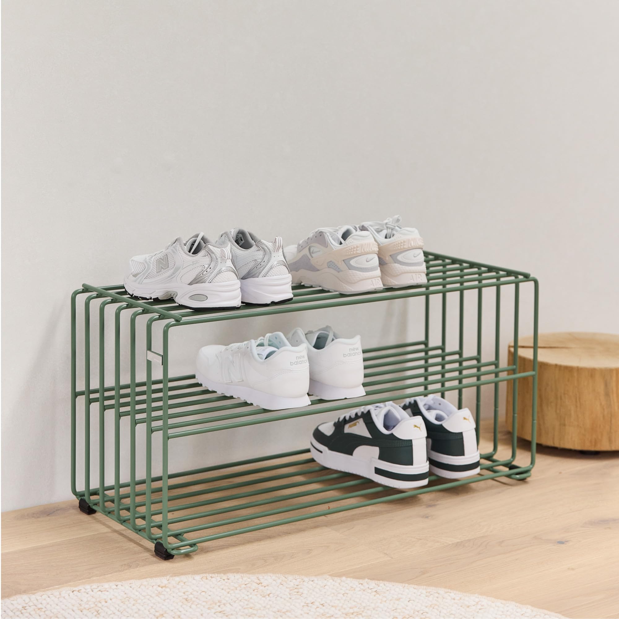Elegantes Schuhregal Metall „RODL 2“ – Moderne Schuhaufbewahrung Schuhablage im eleganten Look – hochwertiger Schuhorganizer stabil und robust – in Österreich produziert