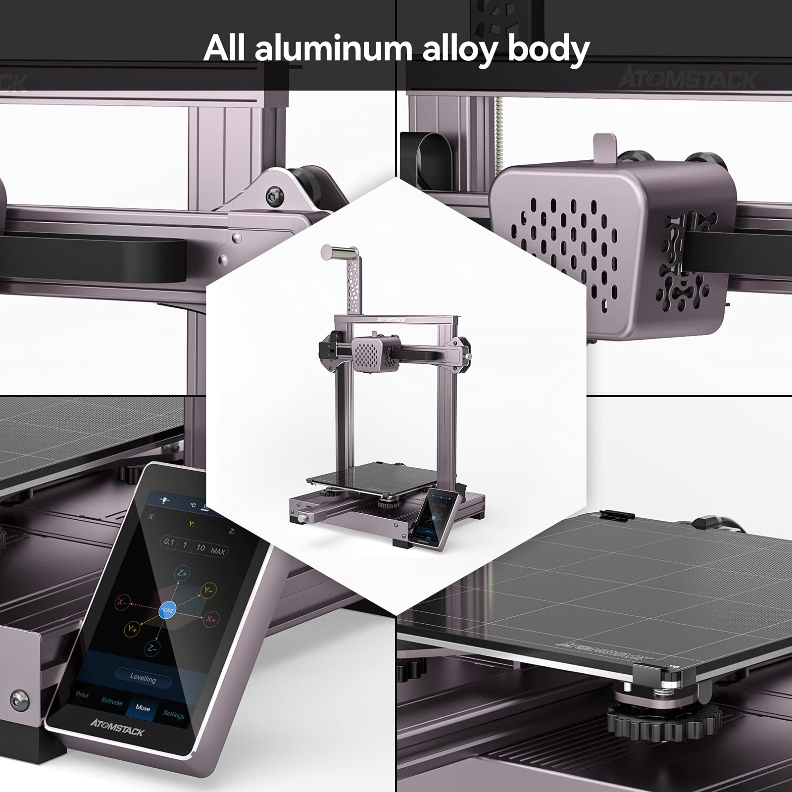 【未使用】AtomStack Cambrian Max TPRラバー3Dプリンタ US Direct] Atomstack Cambrian Max 3D Printer for Rubber Material