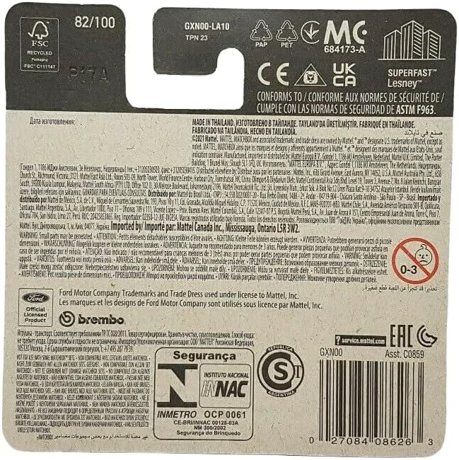 Matchbox - '19 Ford Mustang Coupe - MBX 82/100 - GXN00 - Short Card - Superfast Lesney - Mattel 2021 - Image 4