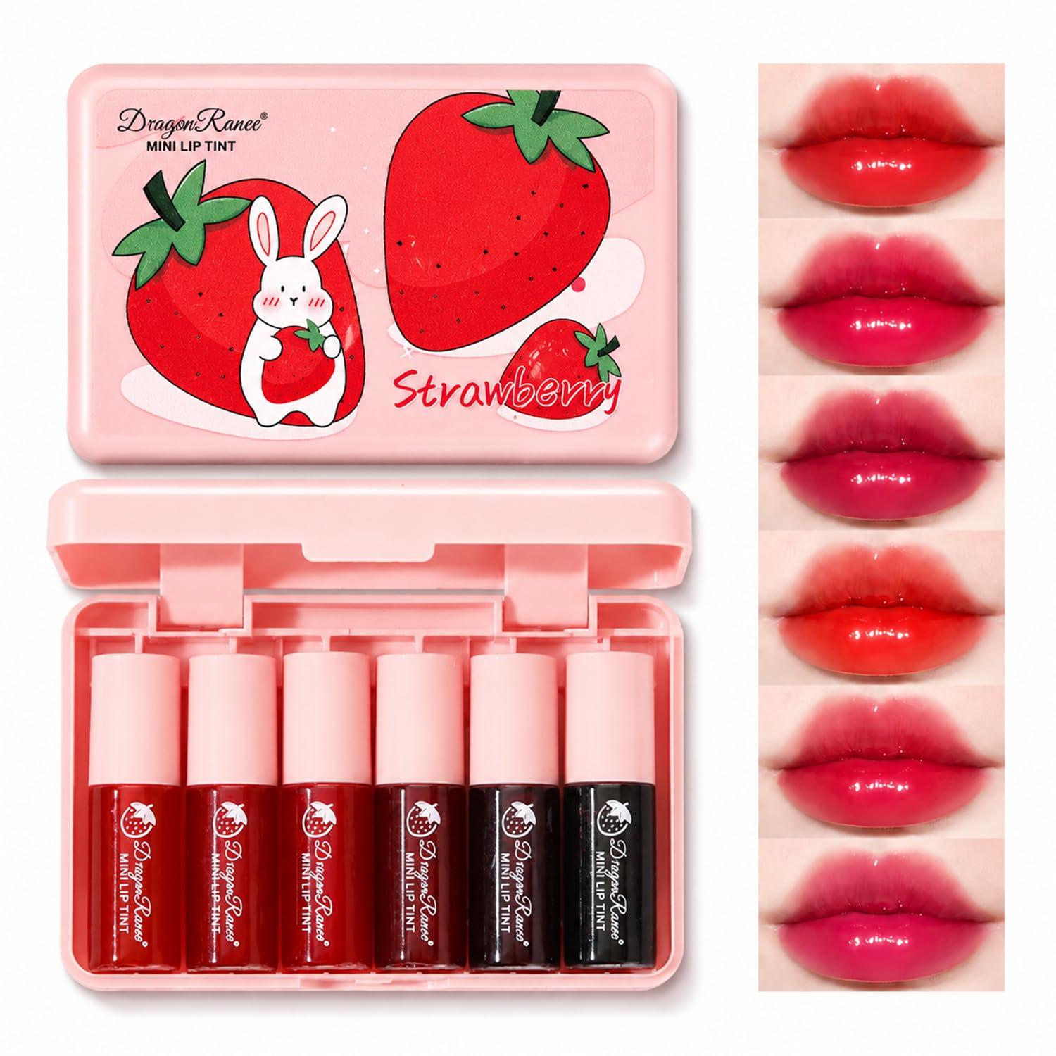 Lip Stain, Lip Stain Long Lasting Waterproof, Makeup, Cute Stuff,Maquillaje Strawberry