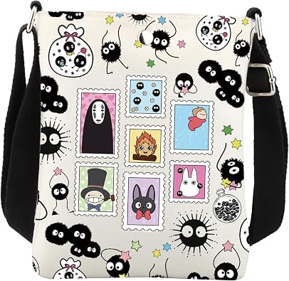 BNQL Anime Crossbody Bag Anime Lover Gifts For Anime Fans Japanese Anime Gift Anime Inspired Gifts Anime Merchandise Sling Bag