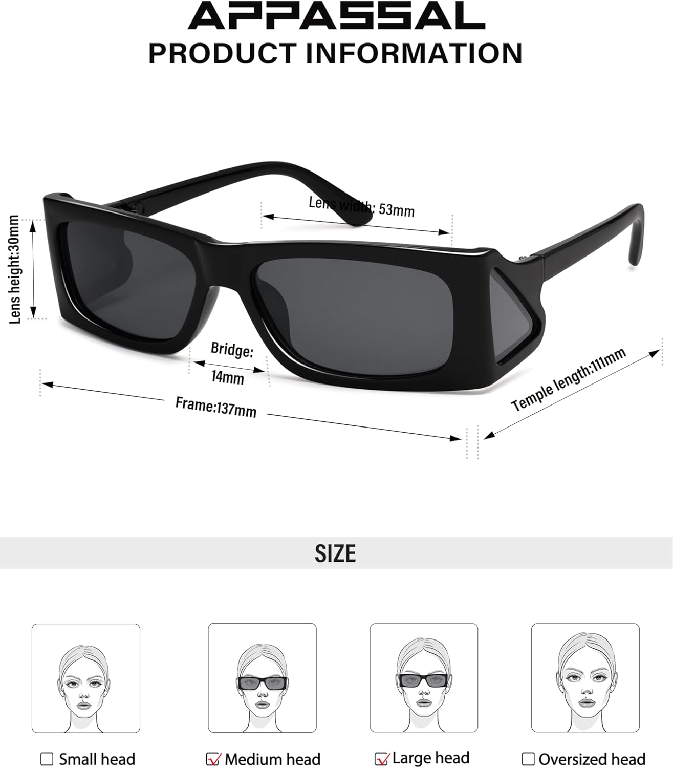 Retro Rectangle Sunglasses Men Women Wrap-Around Design with 4 Lenses Fashion 360°UV400 Protection Glasses AP3725 - Image 5