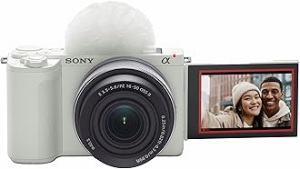 Sony Alpha ZV-E10M2K 26 MP Interchangeable Lens Mirrorless Vlog Camera for Creators (16-50mm Power Zoom Lens) | APS-C Sensor | 4K 60p with 10bit 4:2:2 Recording - (White)