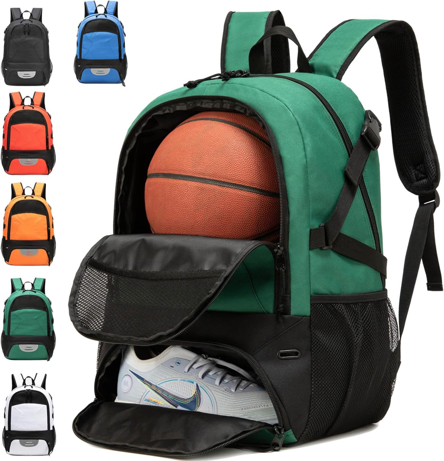 Basketball Bag Backpack, Large Capacity Sports Equipment Bags for Basketball, Soccer, and Volleyball.