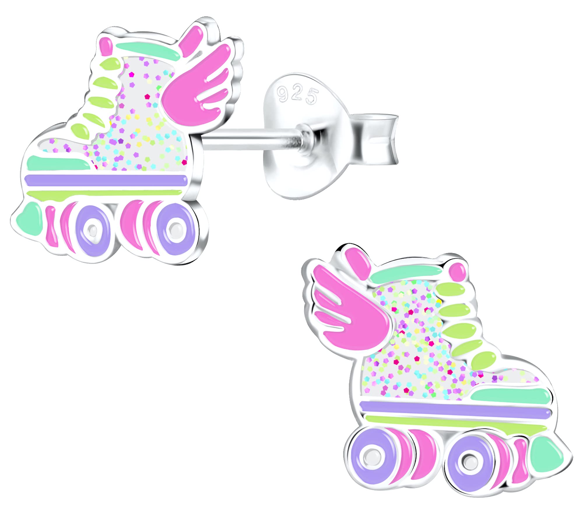 Aww So Cute 925 Sterling Silver Hypoallergenic Roller skates Stud Earrings for Babies, Kids & Girls | Diwali Gift | Comes in a Gift Box | 925 Stamped with Certificate of Authenticity | ER1358 (B07KMQ8STY) Amazon Price History, Amazon Price Tracker