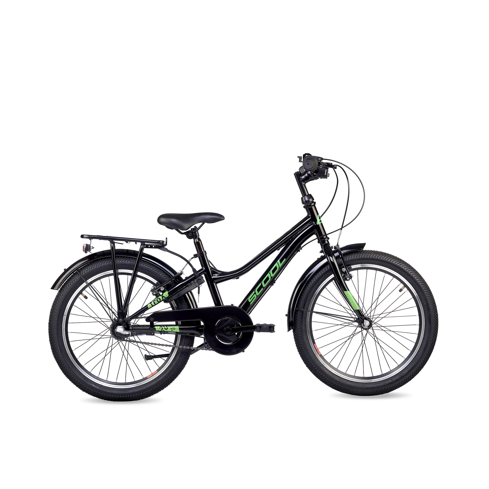 S’COOL Kinderfahrrad 20, 24, 26 Zoll, 3-Gang Nabenschaltung mit Rücktrittbremse, troX, Körpergröße 115–165 cm, 6–14 Jahre, sicher im Alltag, für Jungen & Mädchen