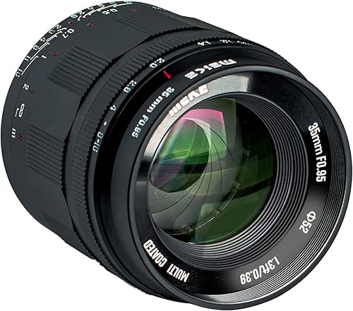 Miniatura 2 de Meike Lente fija de 1.378 in f0.95 de gran apertura de enfoque manual APS-C compatible con cámara sin espejo Fujifilm como X-T1 X-T2 X-T3