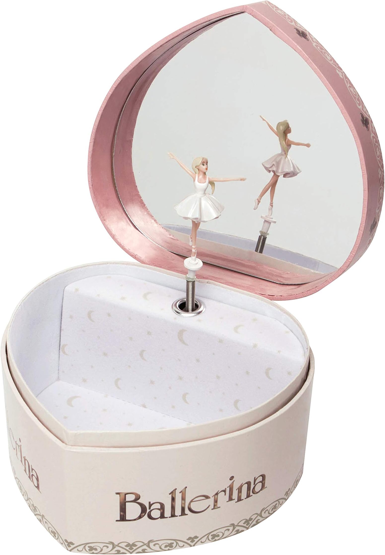 Trousselier - Ballerina. le Film - Musical Jewellery Box - Ideal Gift for Girls - Glow in the Dark - Swan Lake Music - Ivory Colour