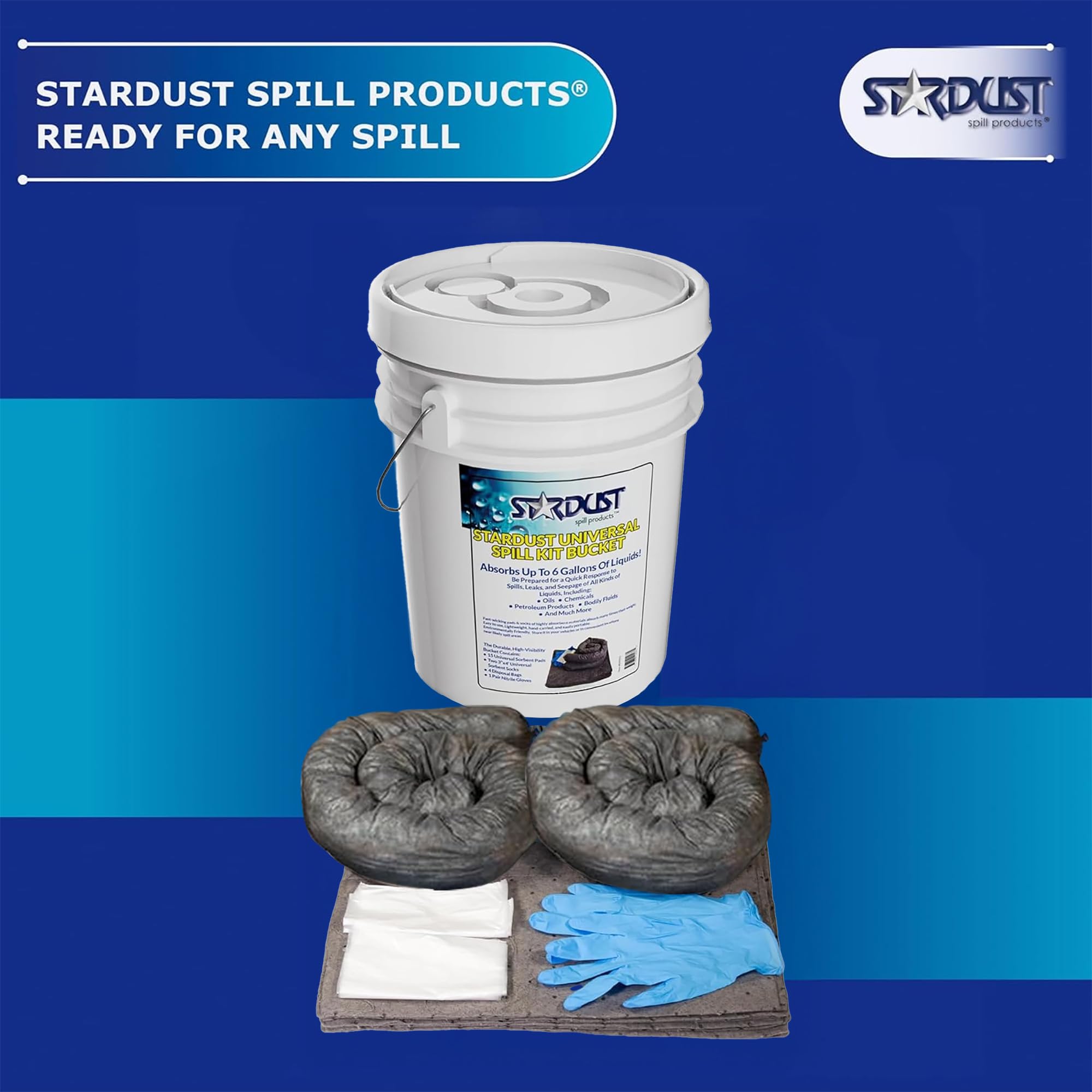 STARDUST Spill Kit: OSHA Approved - Quick Cleanup -6