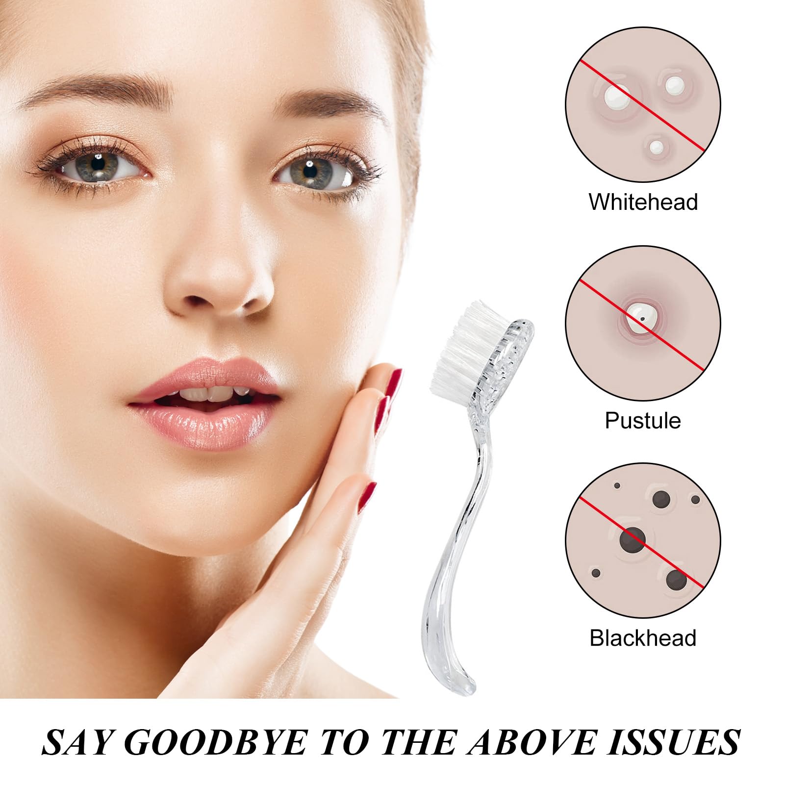 3 PCS Facial Cleansing Brush, Face Exfoliator Tool - Image 4