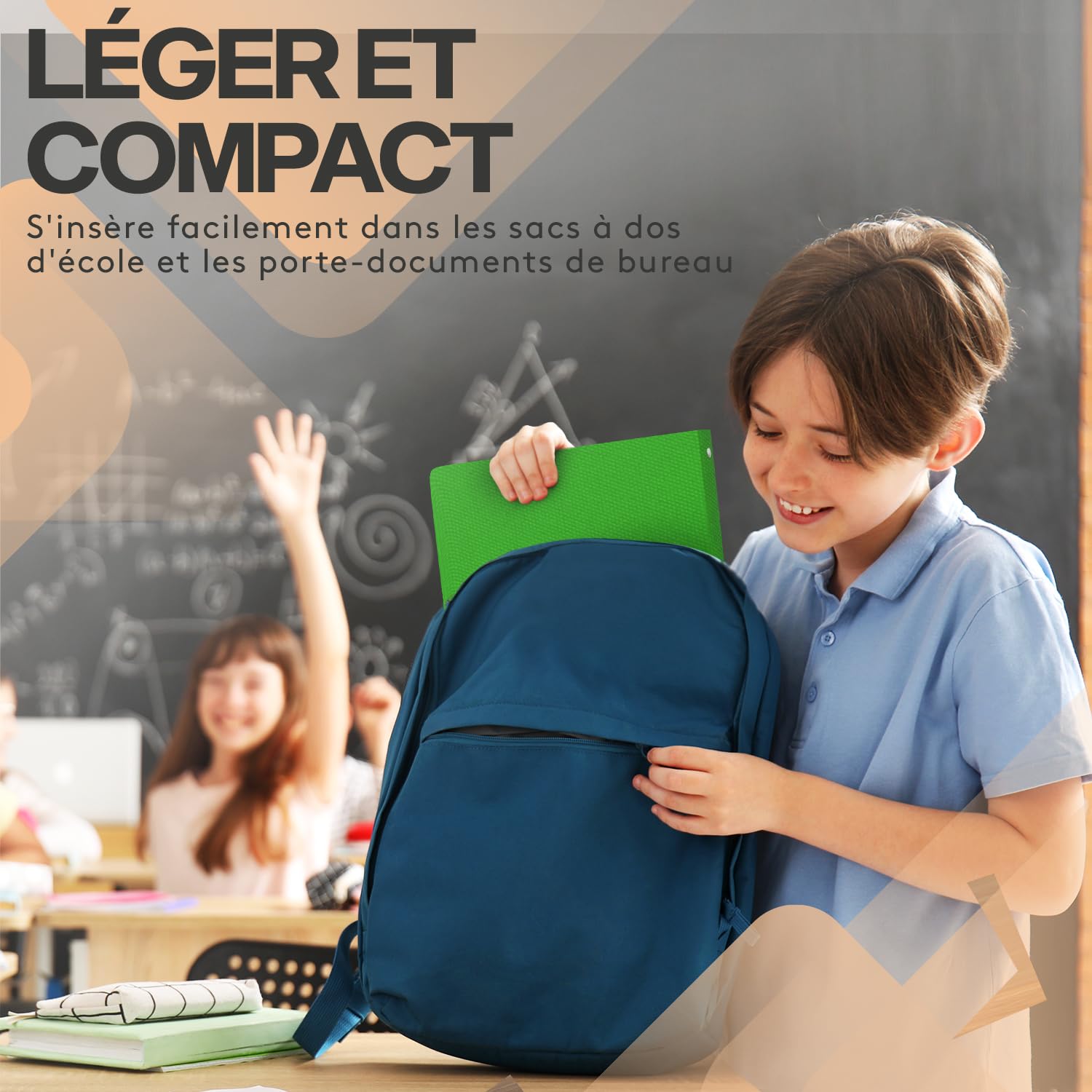 ACROPAQ - 10 x Classeur souple A4 | 4 anneaux | Avec étiquettes de dos, Dos de 2,5 cm, Couleur Arc-en-ciel de la collection Nature - Petit classeur plastique A4 souple, Classeurs 4 anneaux, Farde
