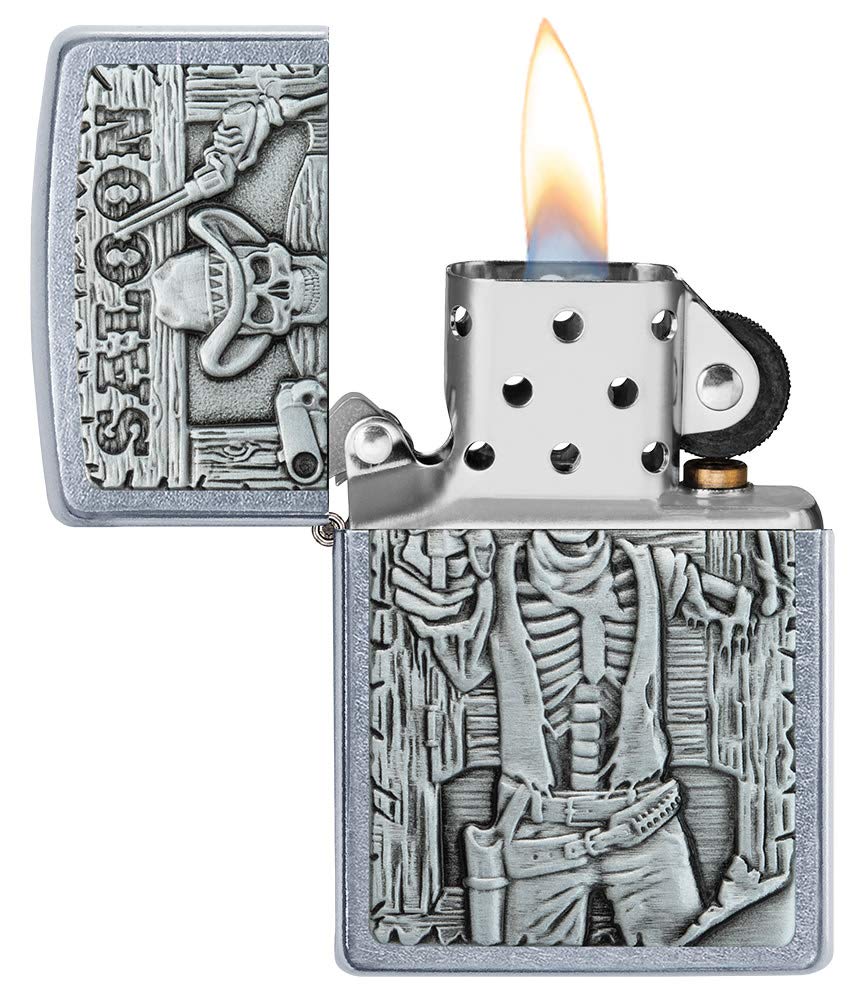 Zippo Pocket Lighter, Brass, Silver, One Size - Image 3