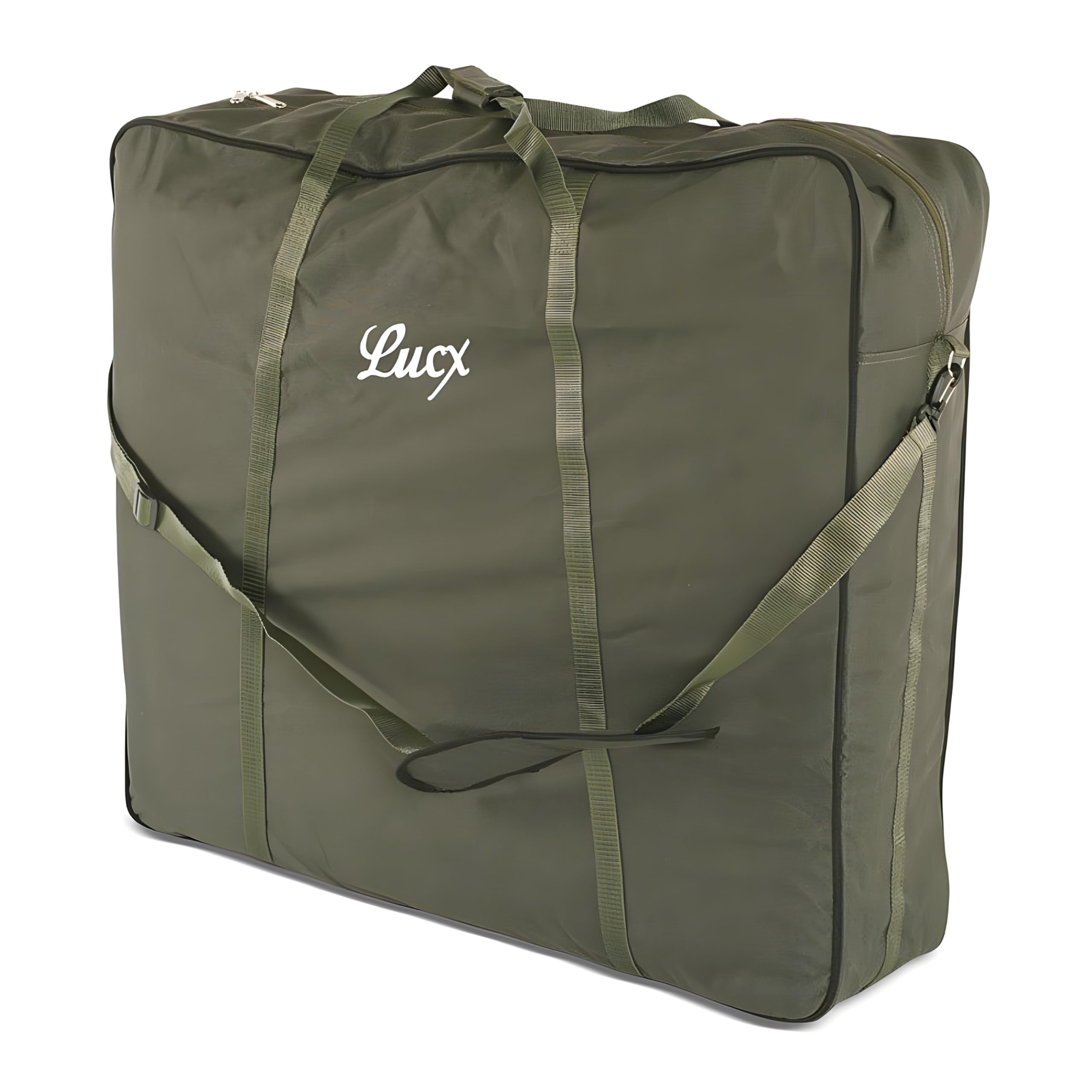 Lucx Bolsa de Transporte XXL para Cama, Silla de Pesca, Tumbona de Carpa, Tumbona de jardín, Bolsa de Transporte (Largo x Ancho x Alto): 82 x 90 x 30 cm