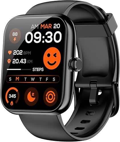 Smart Watch with Alexa Built-in, 1.83" HD Fitness Tracker with