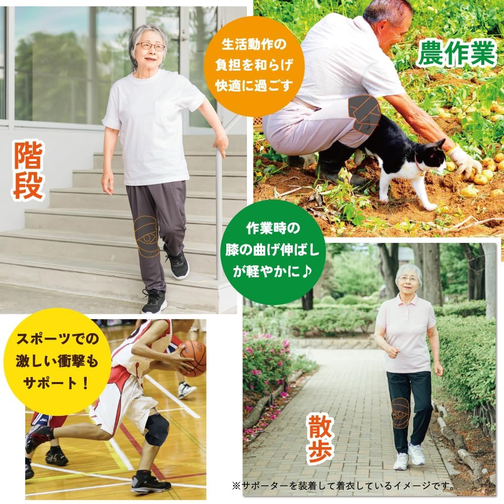 MIRAKO 通気性 ひざ 膝サポーター 左右兼用 膝サポーター 膝固定 M Amazon.co.jp: MIRAKO 日本の商店 通気性 ひざ 膝