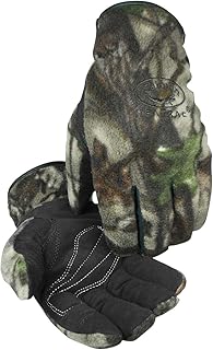 Caiman 2394-5 Heatrac Insulated Gloves Rhino-Tex with Camouflage and Fleece Back, Large