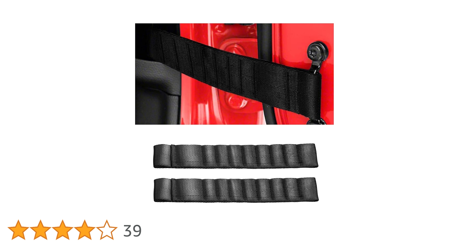 Amazon | JOYCOURT 車用調節可能なドアチェックストラップ 2個