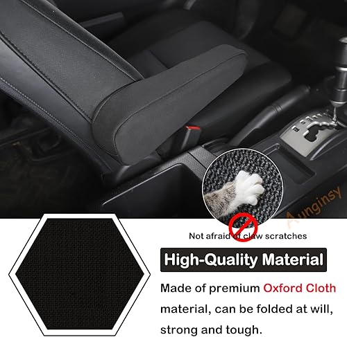 Miniatura 3 de Aunginsy Funda para reposabrazos de asiento compatible con Toyot FJ Cruiser 2007-2021, 1 funda de cojín para reposabrazos lateral izquierdo, funda