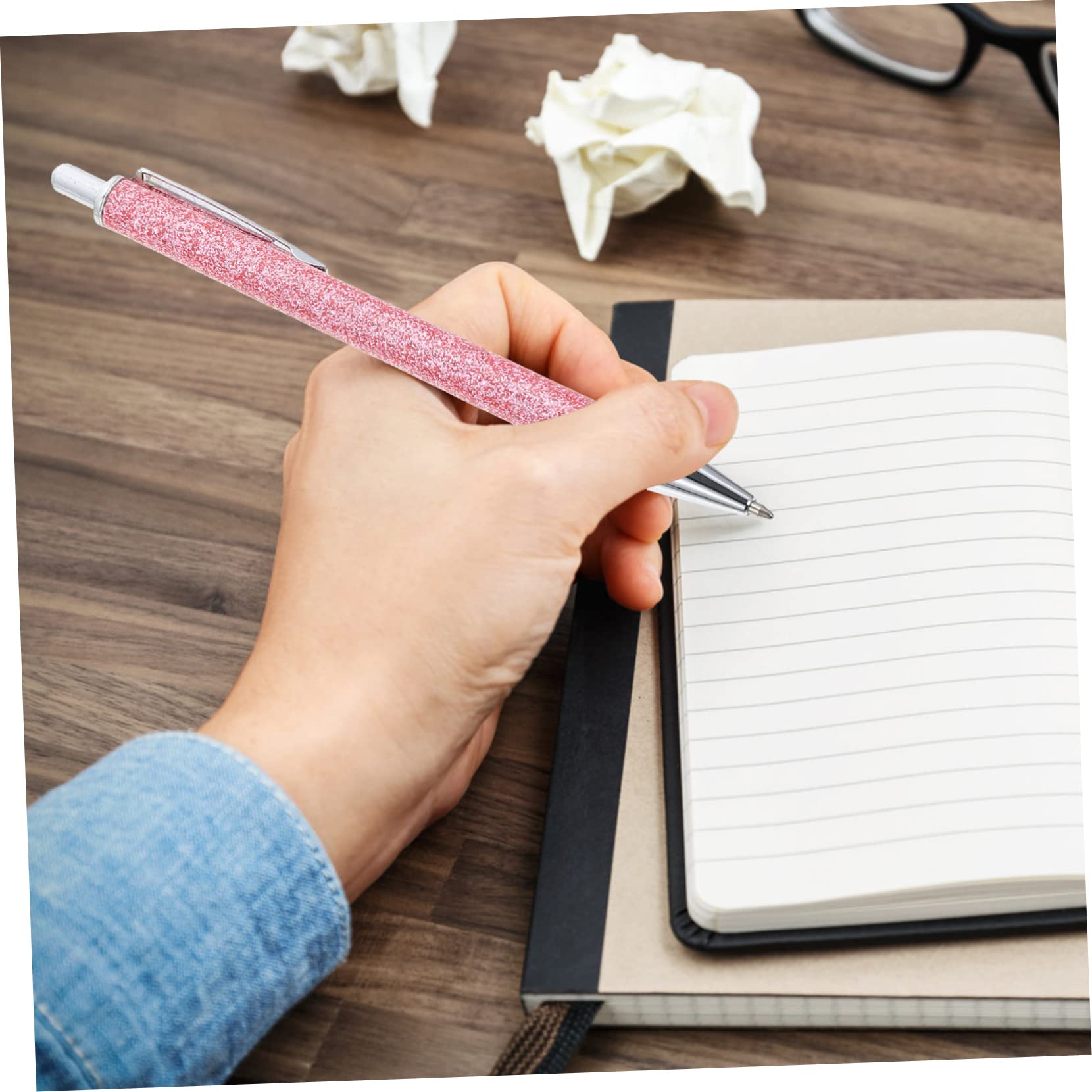 ABOOFAN 12pièces Stylo Publicitaire Métallique à Bouton-poussoir De Stylos Rétractables Multi-usages Fourniture De Bureau Et Pour Étudiants Et Professionnels