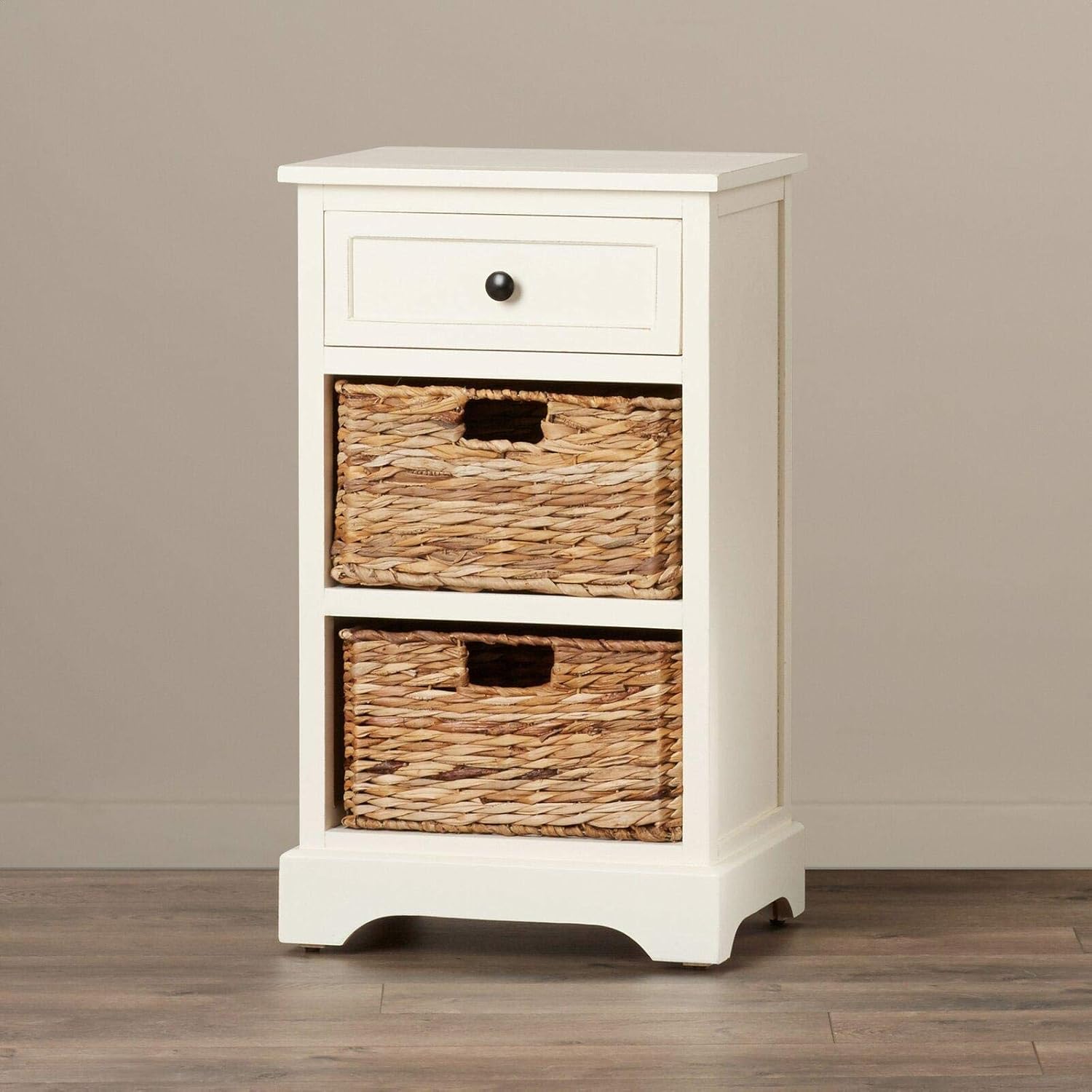 Santa Cruz Solid Wood 3Drawer End Table Home & Kitchen