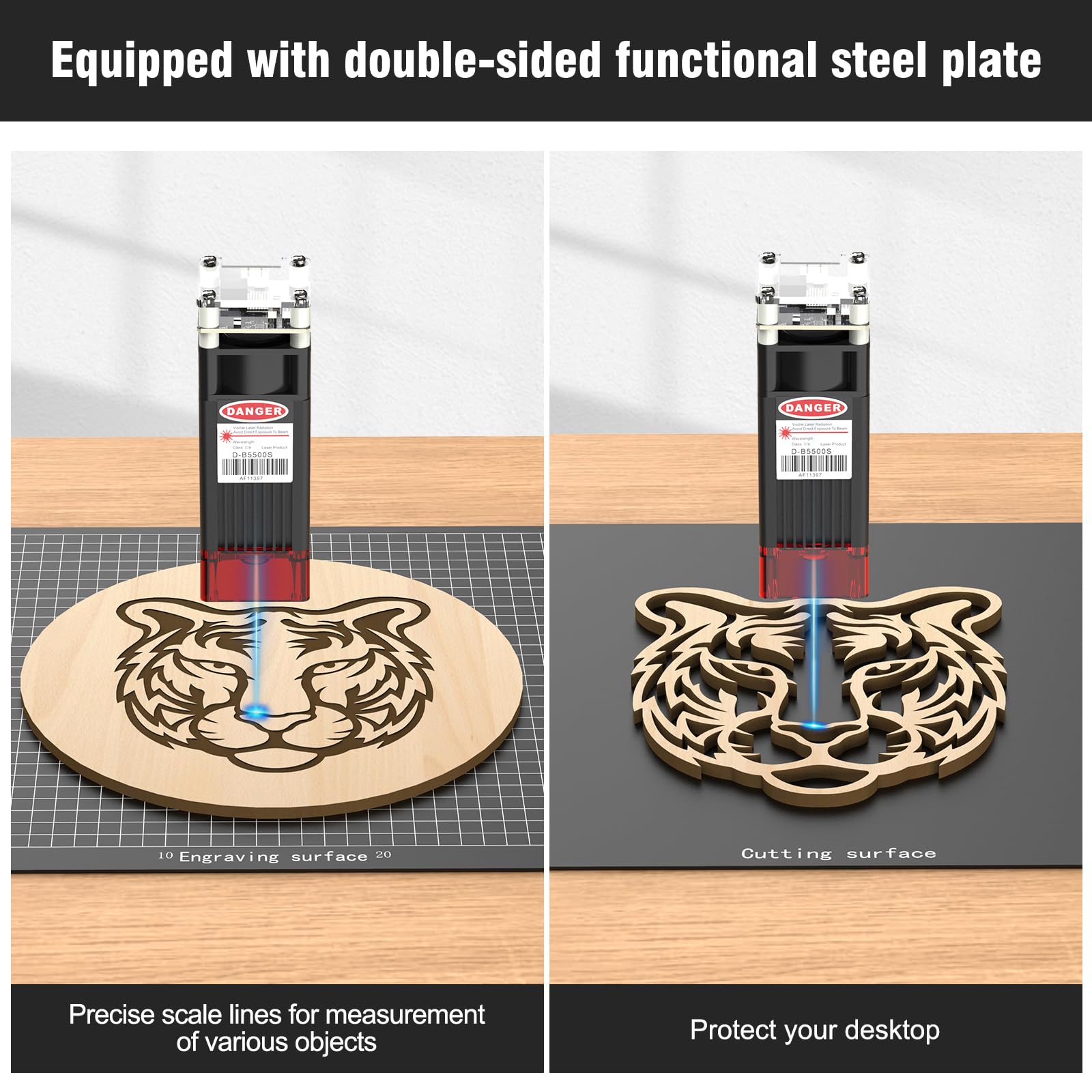 Mesa de trabajo Honeycomb para máquina de grabado láser, alfombrilla protectora para máquina de grabado, protección para escritorio, 330 x 330 x 22 mm, para todos los modelos de grabadoras y cortadora