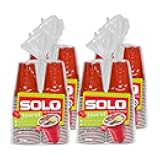 SOLO Cup Company Red Squared Plastic Party, 18 Ounce, 200 Count, 50 Count (Pack of 4)