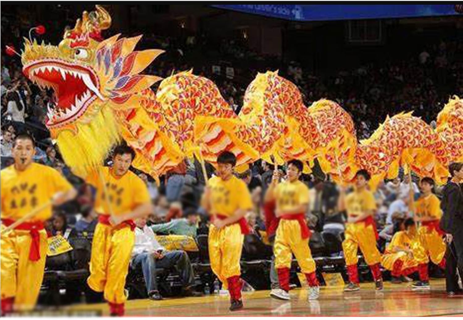 Dragon Dance Costume for 6 Players Adults Chinese New Year Lion Dance Halloween Festival Christmas Party - 10m Props