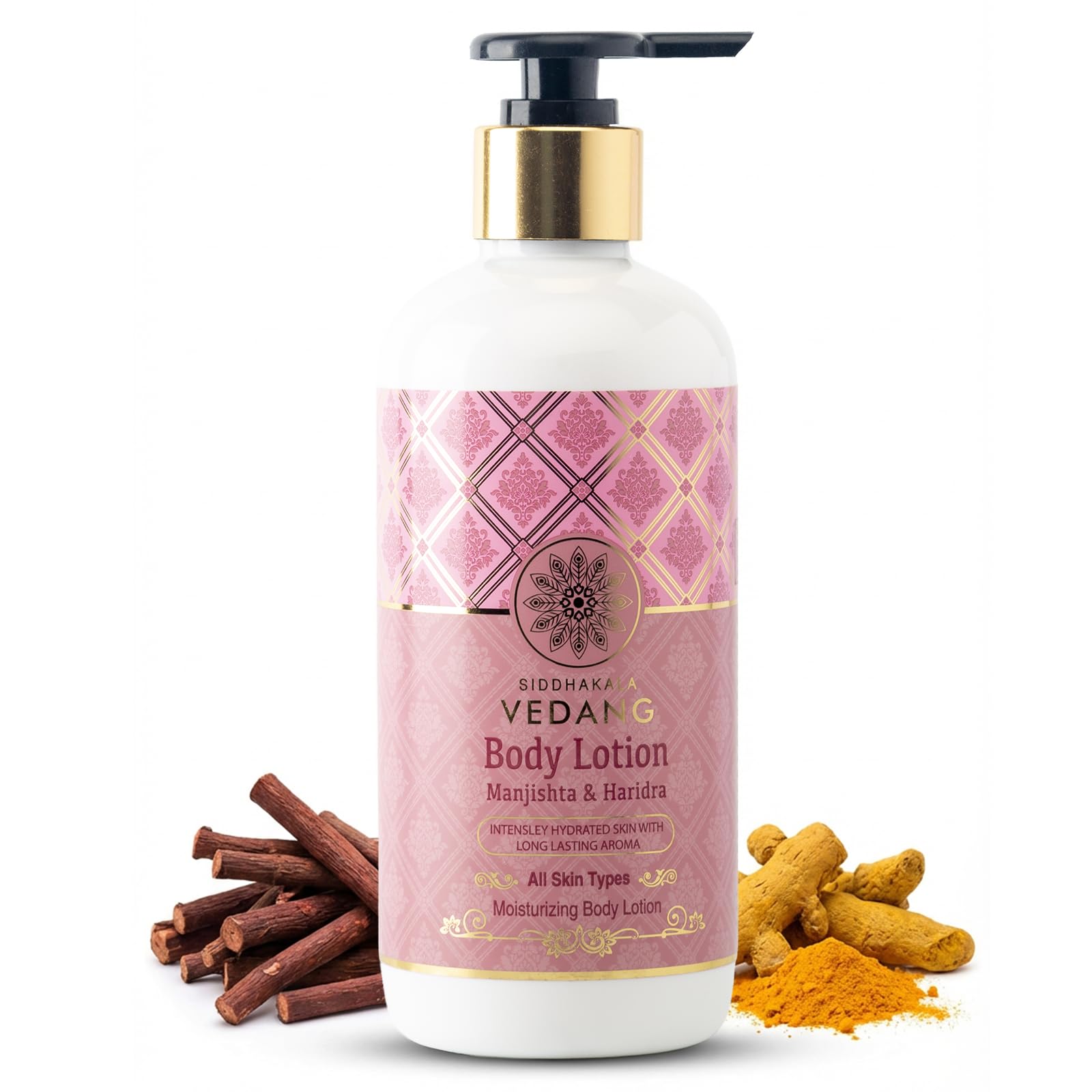Siddhakala Vedang Body Lotion (Manjishta & Haridra) for Moisturised & Rejuvenated Skin | Ayurvedic Blend with Natural Ingredients for Deep Hydration & Healthy, Smooth Skin - 300ml (Pack of 1)-picture-14