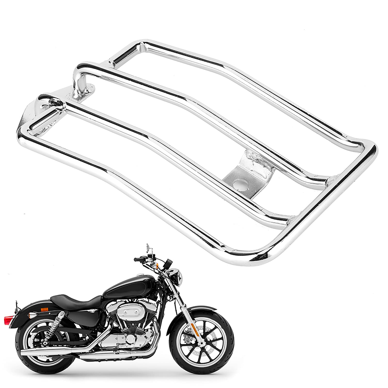 Portapacchi Posteriori Per Moto Moto Parafango Portapacchi Moto Portapacchi Schienale Telaio Di Supporto Misura Per Nightster Roadster Xl883 Per Custom Xl 883c